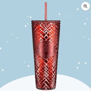 NWT Starbucks Merlot Tumbler With Straw